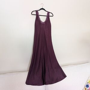 Vintage Satin Maxi Dress